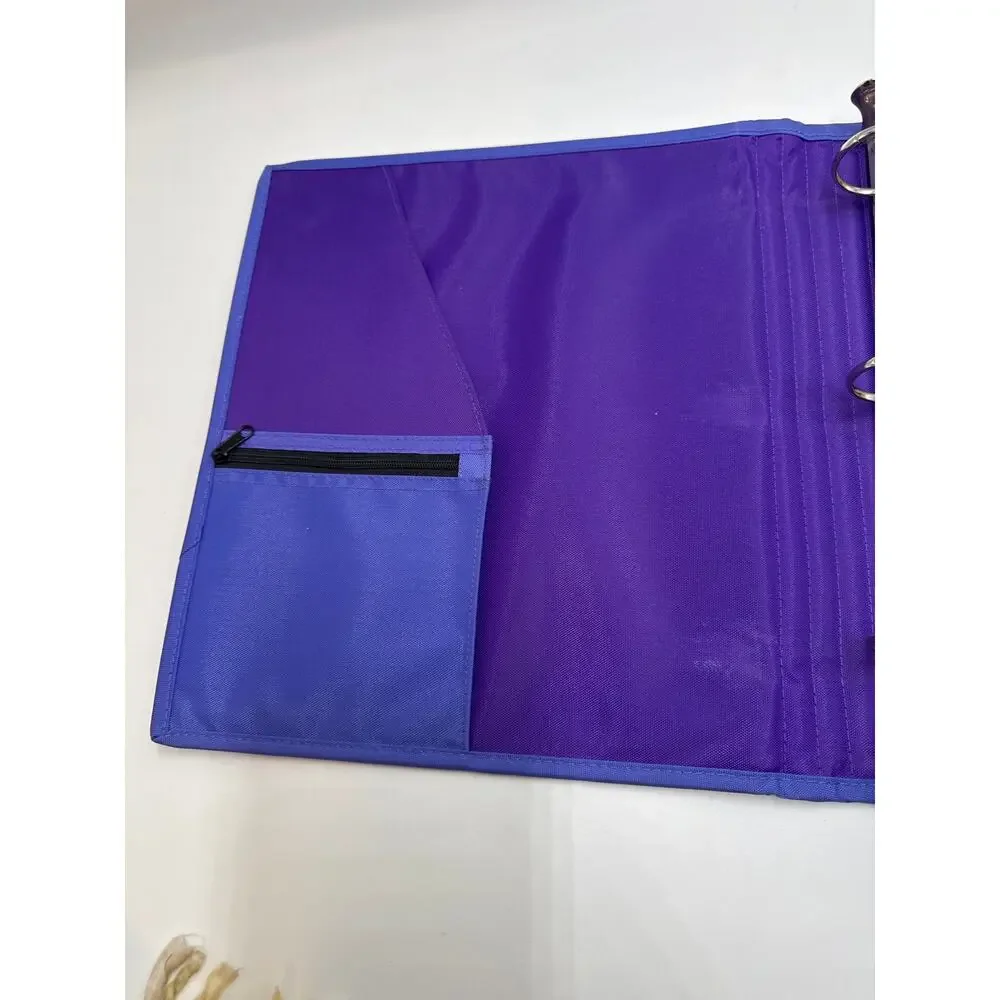 Nike Just Do It Purple 3 Ring Binder 1 Inch Organizer School Office Folder